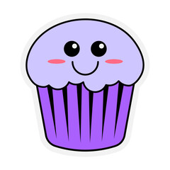 Cute Cupcake Sticker