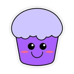Cute Cupcake Sticker