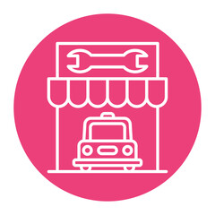 Car Repair Shop Icon