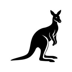 kangaroo-vector-silhouette illustration