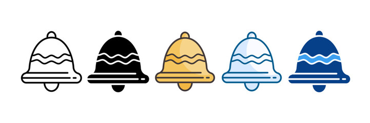Bell Icon Set Multiple Style Collection