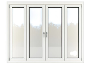 Elegant White Multi-Pane French Door Window for Modern Homes