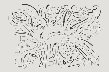 Hand Drawn Arrow Sketches Collection