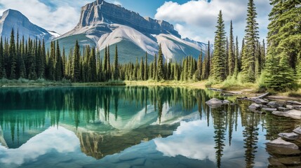 mountain lake in the mountains