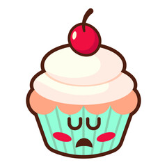 Cute Cupcake Sticker