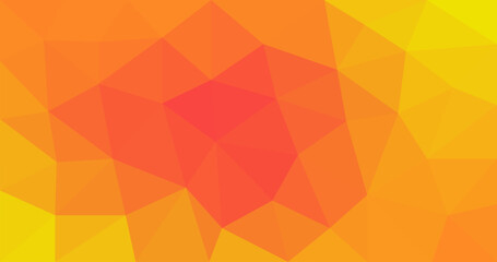 Orange abstract polygonal vector background. Triangular design for graphic resource