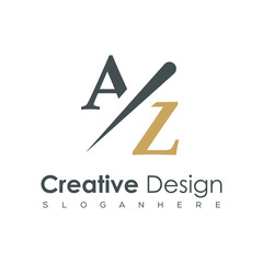initial monogram logo with creative design.	
