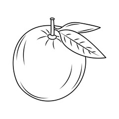 orange doodle art line