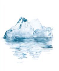 Fototapeta premium Iceberg floating on water