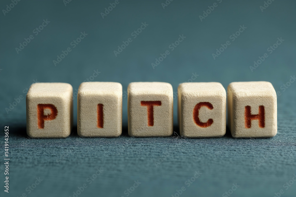 Aufkleber the image features wooden blocks arranged to spell the word 