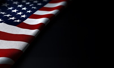 Obraz premium american flag on a blue background