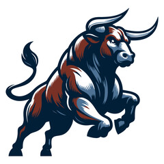 Bull vector and illustrations.
