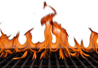 Grilling Flames: BBQ Fire Background Image