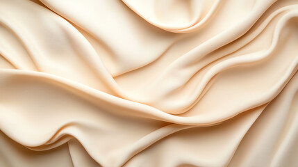 Obraz premium A smooth, slightly porous stretched rubber sheet in light beige, perfect for minimalist designs. Neutral, versatile, and high-quality, ideal for backgrounds, textures, and creative projects