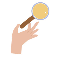 Hands holding science color