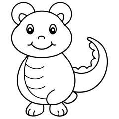 Obraz premium coloring bool page for kids