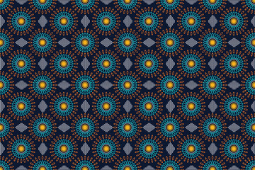 Seamless pattern with abstract vector