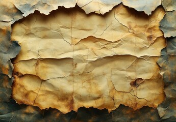 Vintage textured aged paper background with adhesive tape and grunge aesthetic