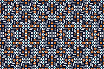 Seamless pattern with abstract vector