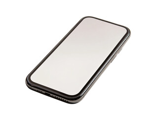 Smartphone Mockup Displaying Blank Screen  for App Presentation or Website Design