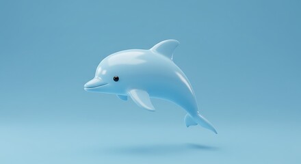 Obraz premium Blue Dolphin Illustration