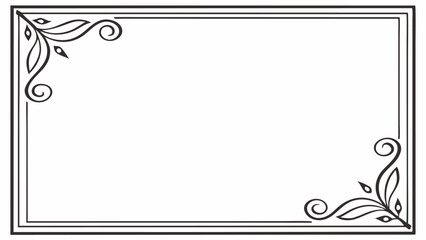 decorative frame with floral ornament