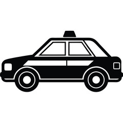 isolated police patrol car light bar on white back