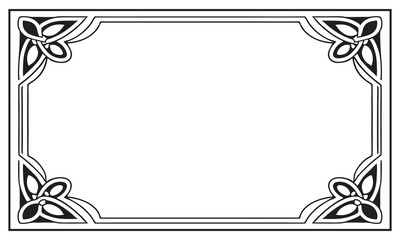 frame with floral ornament