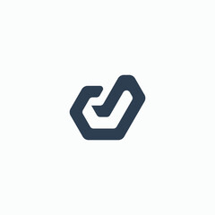 Flat Vector d Logo Design Template