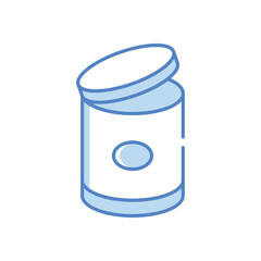 Small Waste Bin Vector icon