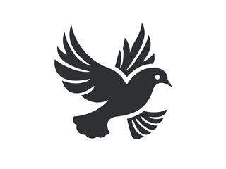 Obraz premium Elegant Dove in Flight: A Symbol of Peace and Tranquility