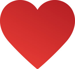Red heart icon. Red heart emoji. Happy valentine day background. Vector illustration