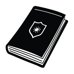 isolated police sketch pad on white background