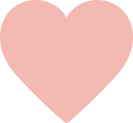 Pastel pink heart emoji. Pastel pink heart icon. Vector illustration