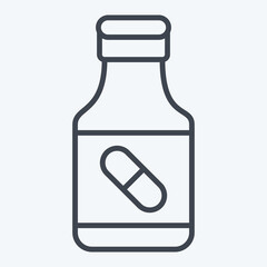 Icon Drugs. related to Bioengineering symbol. line style