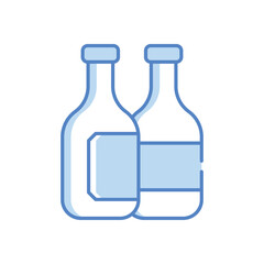 Glass Waste Vector icon