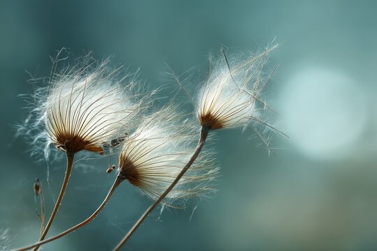 Delicate seed heads against a soft backdrop