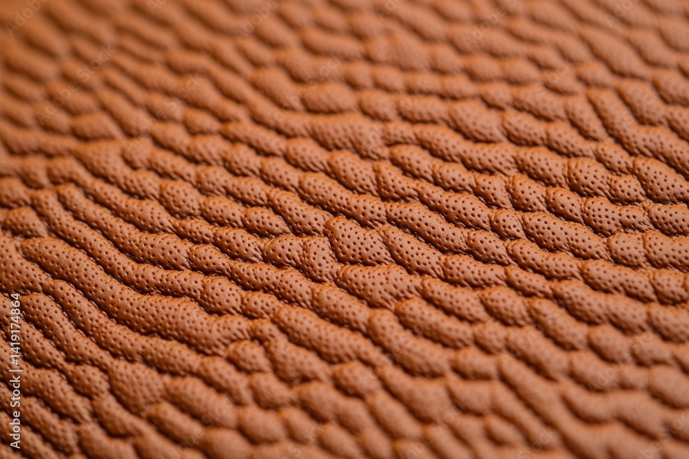 Poster textured surface of brown material with unique patterns and details