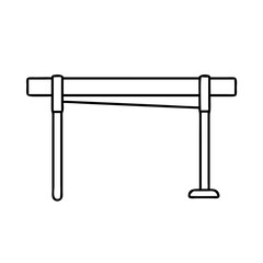 Obraz premium ballet barre icon, ballet barre line art - simple line art of ballet barre, perfect for ballet barre logos and icons