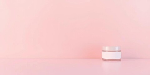 Soft pastel gradient background featuring minimalist skincare product packaging, clean lines, and subtle textures, simple, soft colors