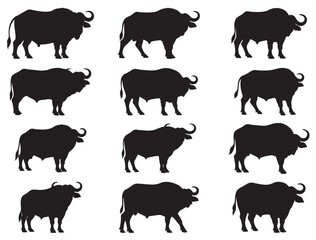 AFRICAN BUFFALO SILHOUETTE
