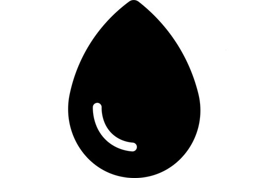 a black humidity icon on transparent background