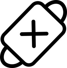 Medical face mask icon
