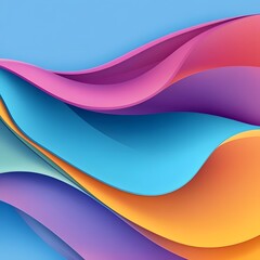 Fototapeta premium Abstract Colorful Waves Background Design