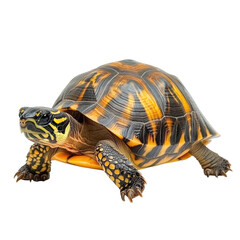 Obraz premium Strikingly Beautiful Eastern Box Turtle Close-Up Photography