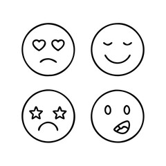 emotional expression s icon, emotional expression s line art - simple line art of emotional expression s, perfect for emotional expression s logos and icons