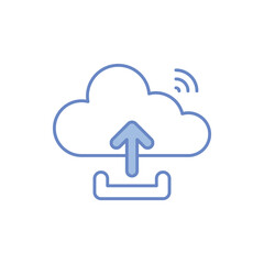 Data Upload Vector icon