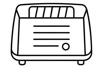 Dehumidifier Line Art Vector Illustration