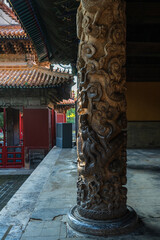 Ornate Stone Column in the Forbidden City
