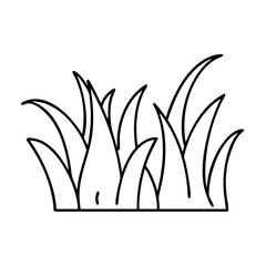 grass icon, grass line art - simple line art of grass, perfect for grass logos and icons